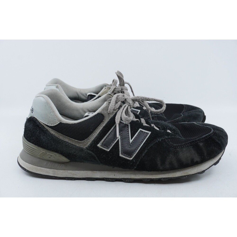 New Balance 574 Men's Size 13 2E Wide ML574EVB Black Running Shoes Sneakers